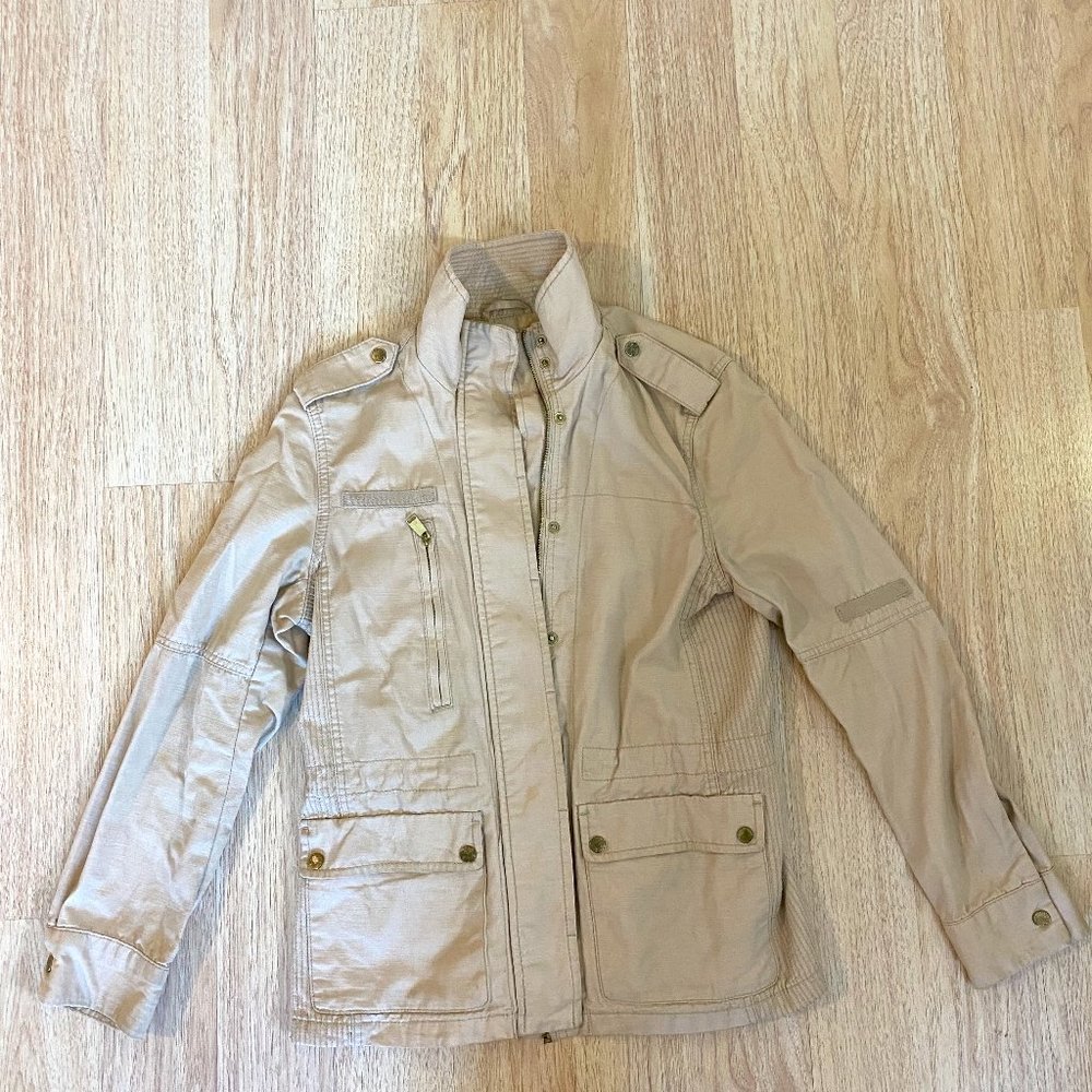 Beige Women's Cargo Jacket